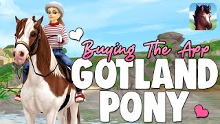 Buying the App Gotland Pony  SSO Horses  Star Stable Online 💜 [upl. by Erdnua]