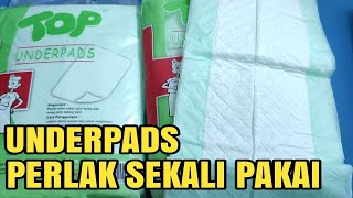 REVIEW UNDERPADS‼️ PERLAK UNTUK BAYI LANSIA amp ORANG SAKIT‼️ [upl. by Nadab]