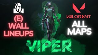 E Viper Wall Lineups 2024 for All Maps  Valorant [upl. by Annawyt68]