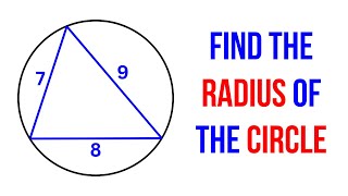 Triangle inscribed in a circle  3 Different Methods to Find the Radius of the Circle [upl. by Ginnifer]