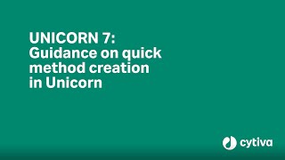 UNICORN™ 7 control software tutorial How to quickly set up and run a method [upl. by Branden597]