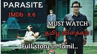 Parasite 2019 movie explained in tamil  Parasite movie review in tamil  vel talks [upl. by Ardnohsed]