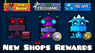 All New Shops Rewards  Geometry dash 22 [upl. by Chadabe]