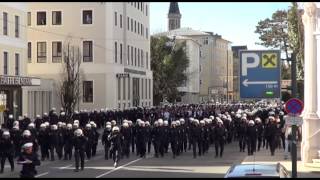 Fans vom FC Basel in Salzburg [upl. by Fleck]