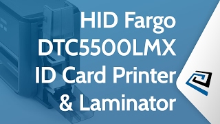 HID Fargo DTC5500LMX ID Card Printer amp Laminator [upl. by Nibbs]