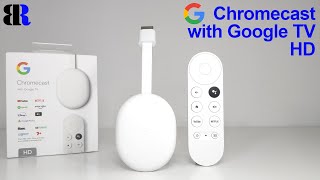 Google Chromecast with Google TV HD Unboxing  Set Up  2022 Release [upl. by Adlesirg29]