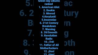 Green Day albums ranked [upl. by Ezana716]