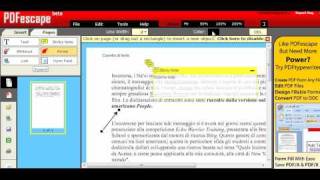 Modifca I File In Pdf Gratuitamente Con Pdfescape [upl. by Myrtia649]