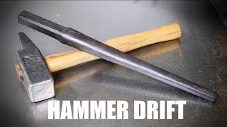 Forging a Hammer Drift  Blacksmithing [upl. by Oringas]