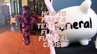 DIY Floral  How to make a Floral Cross Floral Arrangement Tutorial [upl. by Breh]