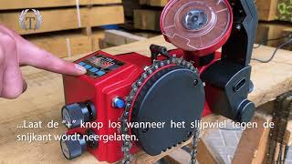 Automatische kettingslijpmachine voor uw motorkettingzaag kettingen [upl. by Redliw928]