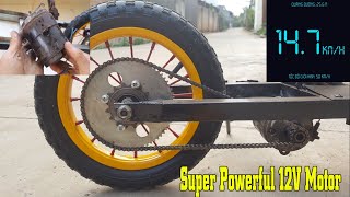 12V Electric Bike Upgrade and Test Speed [upl. by Iago]