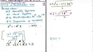 EM to Optics 12  Solving Second Order Differential Equations [upl. by Eiramanig]