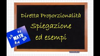 Diretta Proporzionalità Spiegazione ed esempi [upl. by Darwin]