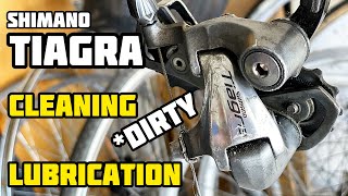 How to service rear derailleur SHIMANO TIAGRA  Clean and Lube [upl. by Lennard979]