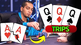 He Cracked ACES With TRIPS for 1015000 at WPT Final Table [upl. by Ogaitnas]