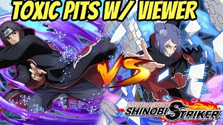 TOXIC SHINOBI STRIKER 1V1’S with viewer  BEST RANGED BUILD vs BEST ATTACK BUILD [upl. by Eneloj]