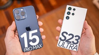 iPhone 15 Pro Max vs Samsung S23 Ultra ¿el mejor móvil de 2023 [upl. by Balas]