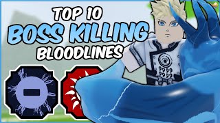 Top 10 BEST Bloodlines for PVE in Shindo Life  Shindo Life Bloodline Tier List [upl. by Agace]