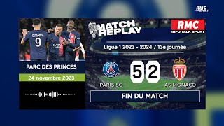 PSG 52 Monaco  Dembélé enfin buteur Paris rugit… Le goal replay du match [upl. by Elo261]