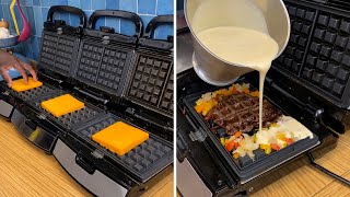 Waffle maker magic combo Could breakfast be better [upl. by Jacquenette]