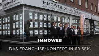 Anders selbstständig mit Immobilien – Das FranchiseKonzept von immoweb in 60 Sek erklärt [upl. by Nylloh]