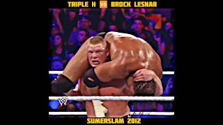 TRIPLE H 🆚 BROCK LESNAR SUMERSLAM 2012 [upl. by Gradey]