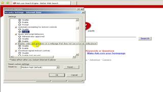 Windows XP Help  How to Enable ActiveX Controls [upl. by Eirak273]