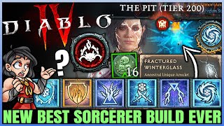 Diablo 4  New Best TRILLION DAMAGE IMMORTAL Season 4 Sorcerer Build  New Frozen Orb  OP  Guide [upl. by Rudelson]