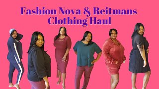 Fashion Nova amp Reitmans Tryon Haul  Plus Size Fashion [upl. by Damha]