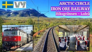 Vy “Arctic Circle” Intercity Train Narvik  Luleå  part 2 Iron Ore Railway Line via Kiruna [upl. by Aisital175]