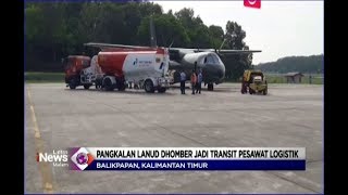 Pangkalan TNI AU Dhomber Jadi Lokasi Transit Pesawat CN 295 Pengangkut Logistik Pemilu  LIM 1504 [upl. by Esyak]