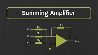 OpAmp Summing Amplifier Inverting and NonInverting Summing Amplifiers [upl. by Gloria]