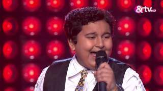 Dhroon Tickoo  Blind Audition  Episode 1  July 23 2016  The Voice India Kids [upl. by Anahir436]