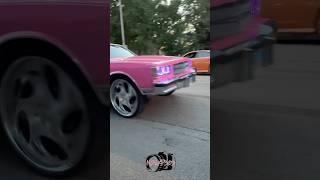 🔊🔊 pinkbrougham 🔊🔊going crazy rucciwheels rucciforged chevybrougham tiarragrilles [upl. by Adia]