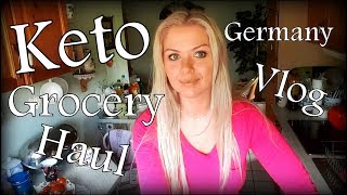 KETO GROCERY HAUL GERMANY VLOG 1 [upl. by Anneirb737]