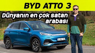 BYD Atto 3 Test Sürüşü 2024  Dünyanın en çok satan elektrikli arabası [upl. by Aihsema]