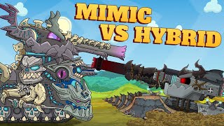 Mimic vs Hybrid Monster  Cartoons about tanks [upl. by Harelda770]