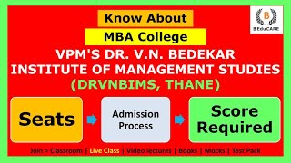 All About Dr Bedekar Management College Thane  Seats  Admission Process  Score Required [upl. by Tybie]