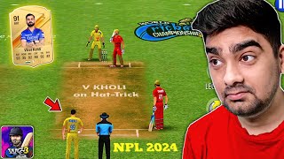 Virat Kohli HATTRICK For CSK Vs PBKS NPL 2024 WCC3 [upl. by Stinky343]