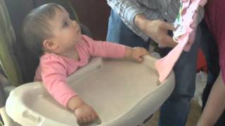 uncut Olivias 1st Birthday Opening Presents [upl. by Heddi426]