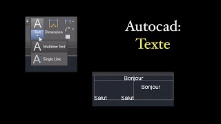 Autocad  TextTexte [upl. by Dagmar]