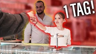 Meine Schwester 12 übernimmt für 1 Tag die Eisdiele 😳Sind die Kunden zufrieden [upl. by Yleen]