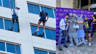 Rappelling Off A 300 Foot Tall Building For Charity  Going Over The Edge For Give Kids The World [upl. by Cantone101]