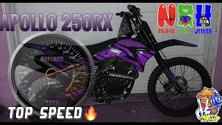 APOLLO 250RX TOP SPEED SHOWING THE HOMIE HOW TO RIDE A 250CC DIRT BIKE VLOGS [upl. by Tiras]