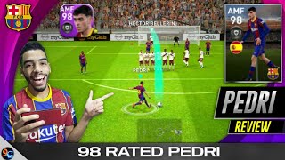 PEDRI 98 Rated Review 🔥 The best young skiller in pes 2021 mobile [upl. by Jaeger358]