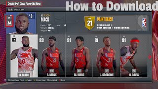 How to Download Draft Classes in NBA 2K24 [upl. by Solberg]