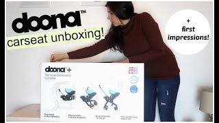 DOONA CAR SEAT UNBOXING  FIRST IMPRESSIONS  KERRY CONWAY [upl. by Haliled]