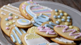 Classic Easter Sugar Cookies with Royal Frosting [upl. by Uzia807]