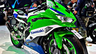 10 New 2024 Kawasaki Motorcycles Unveiled at EICMA 2023 [upl. by Corkhill599]